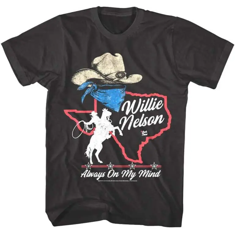 Willie Nelson Texas Always On My Mind Men's T Shirt