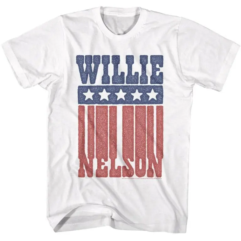 Willie Nelson American Logo Men's T Shirt
