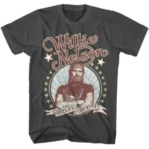 Willie Nelson Outlaw Country Star Men's T Shirt