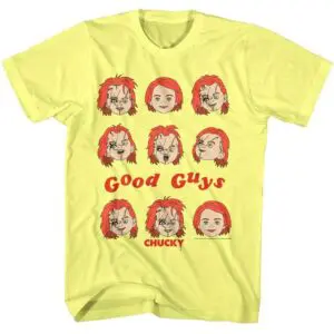 Chucky Good Guys Doll Heads Men’s T Shirt