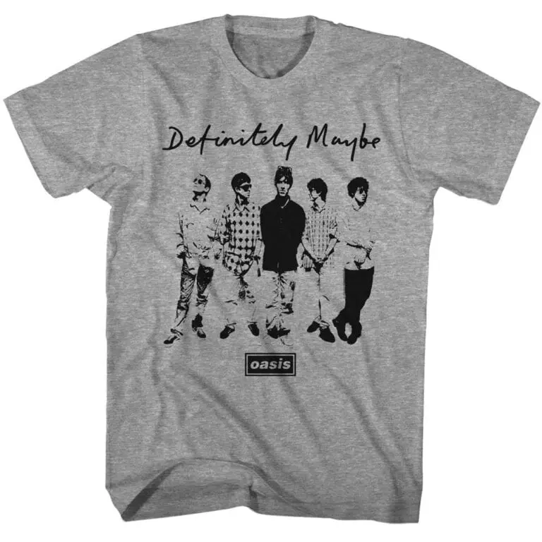 Oasis Definitely Maybe Band Men’s T Shirt