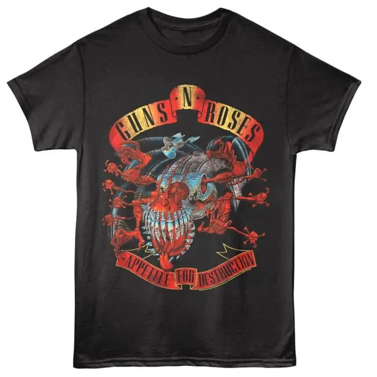 Guns N Roses Appetite Uncensored Men’s T Shirt
