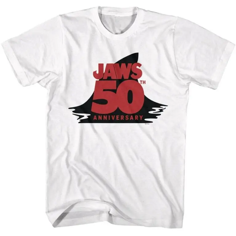 Jaws 50th Anniversary Shark Fin Men’s T Shirt