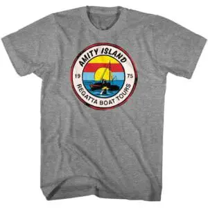 Jaws Amity Island Regatta Boat Tours Men’s T Shirt