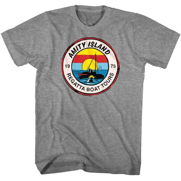 Jaws Amity Island Regatta Boat Tours Men’s T Shirt
