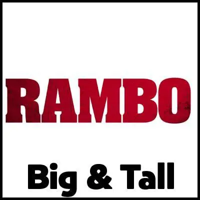 Rambo Big & Tall T-Shirts