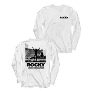 Rocky Go The Distance Men's Long Sleeve T Shirt White