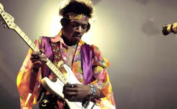 Hendrix on a Fender