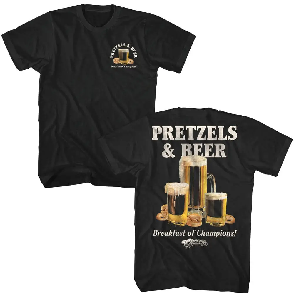 Cheers Pretzels and Beer Men’s T Shirt