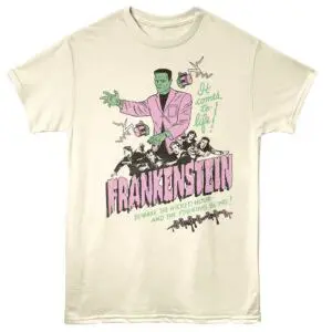 Frankenstein Comes to Life Naturally Men’s T Shirt