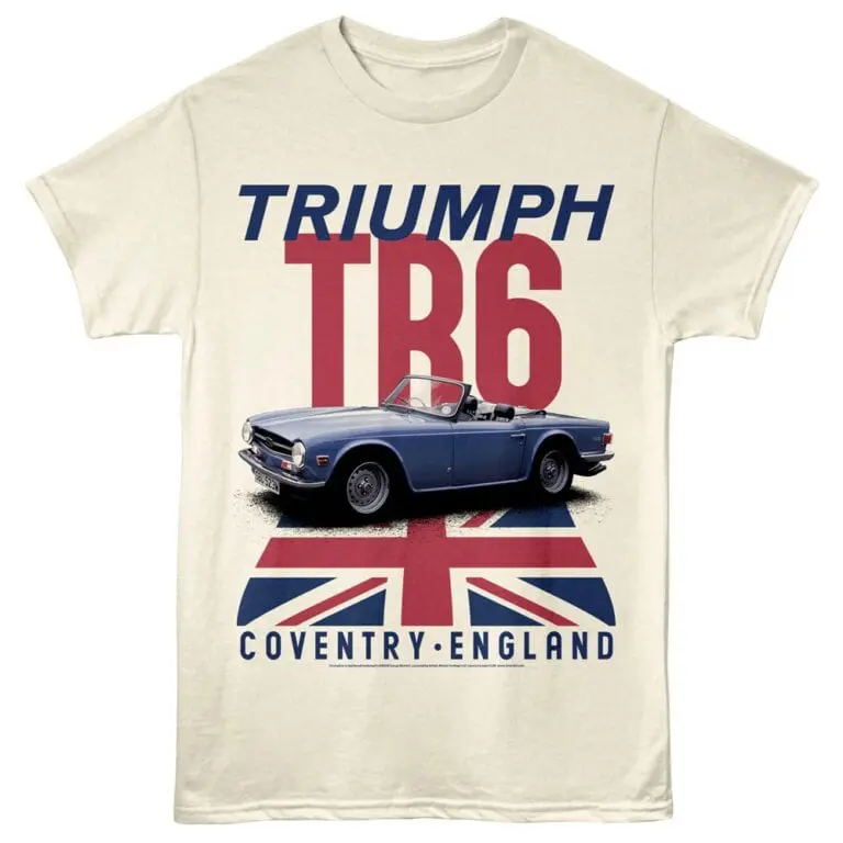 Triumph TR6 Coventry England Men’s T Shirt