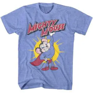 Mighty Mouse Lifting Logo Men’s T Shirt