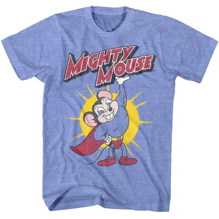 Mighty Mouse Lifting Logo Men’s T Shirt