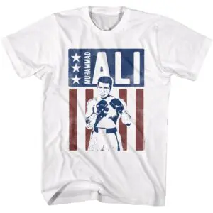 Muhammad Ali Star-Spangled Boxer Men’s T Shirt