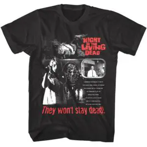 Night of the Living Dead News Report Men’s T Shirt