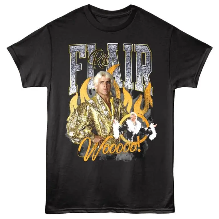 Ric Flair Wooooo Flames Men’s T Shirt