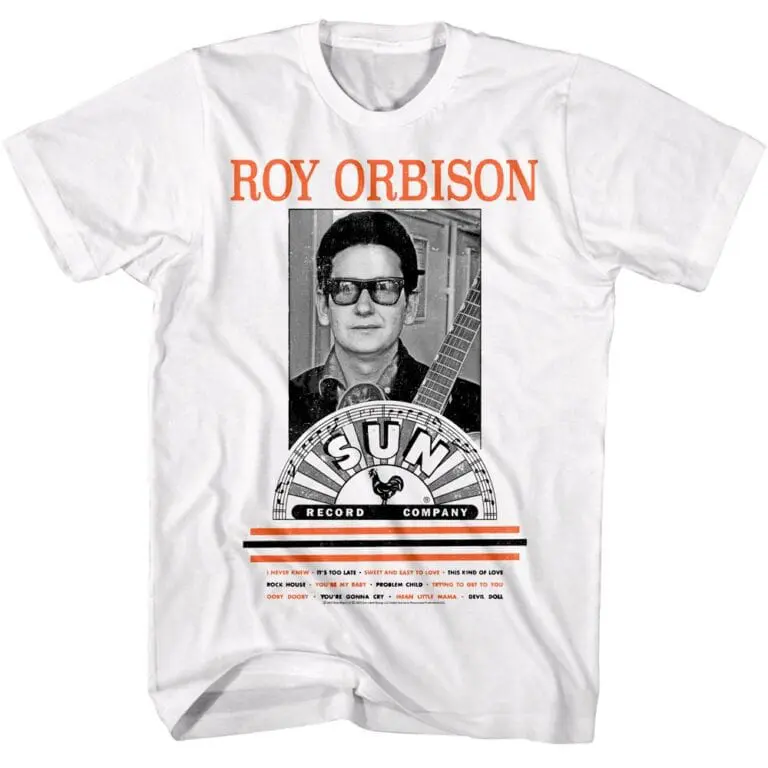 Sun Records Roy Orbison Singles Men’s T Shirt