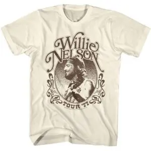 Willie Nelson Tour 77 Men’s T Shirt