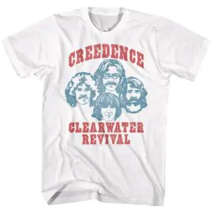 Creedence Clearwater Revival Cartoon Band Men’s T Shirt