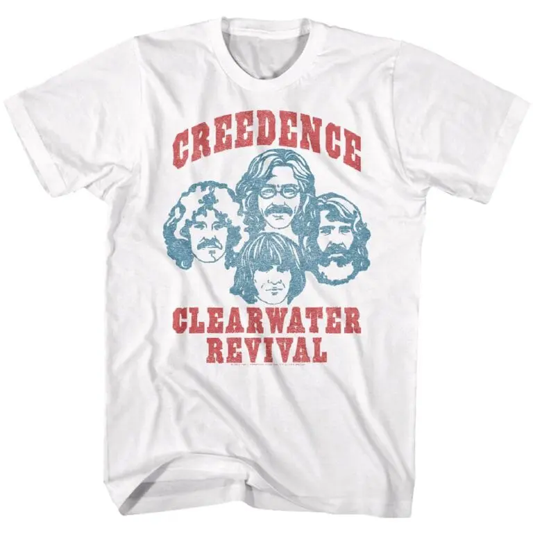 Creedence Clearwater Revival Cartoon Band Men’s T Shirt