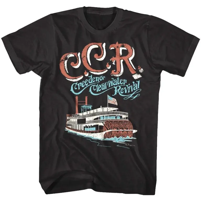 Creedence Clearwater Revival Proud Mary Riverboat Men’s T Shirt
