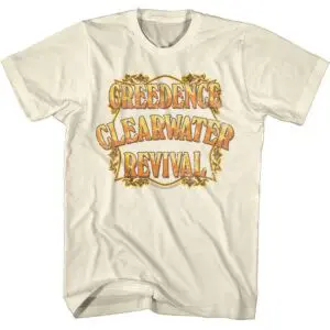 Creedence Clearwater Revival Burning Logo Men’s T Shirt