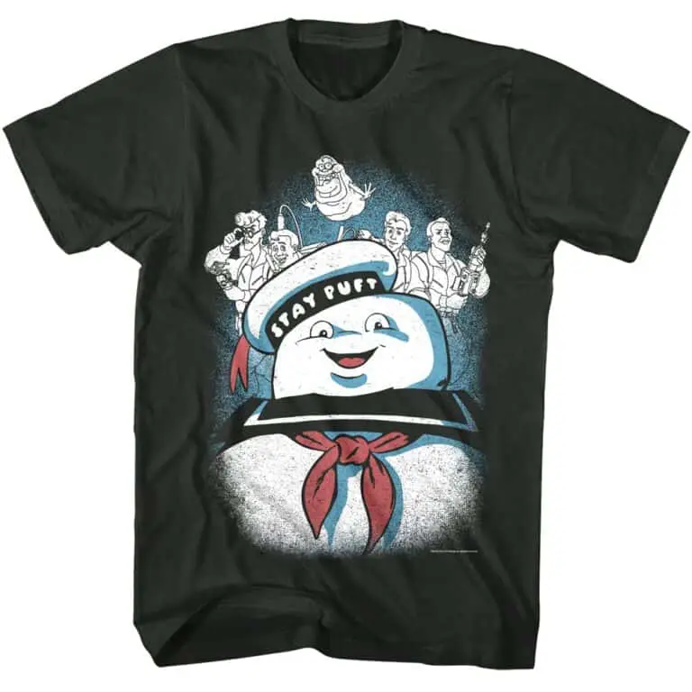 Ghostbusters and Stay Puft Marshmallow Man Men’s T Shirt