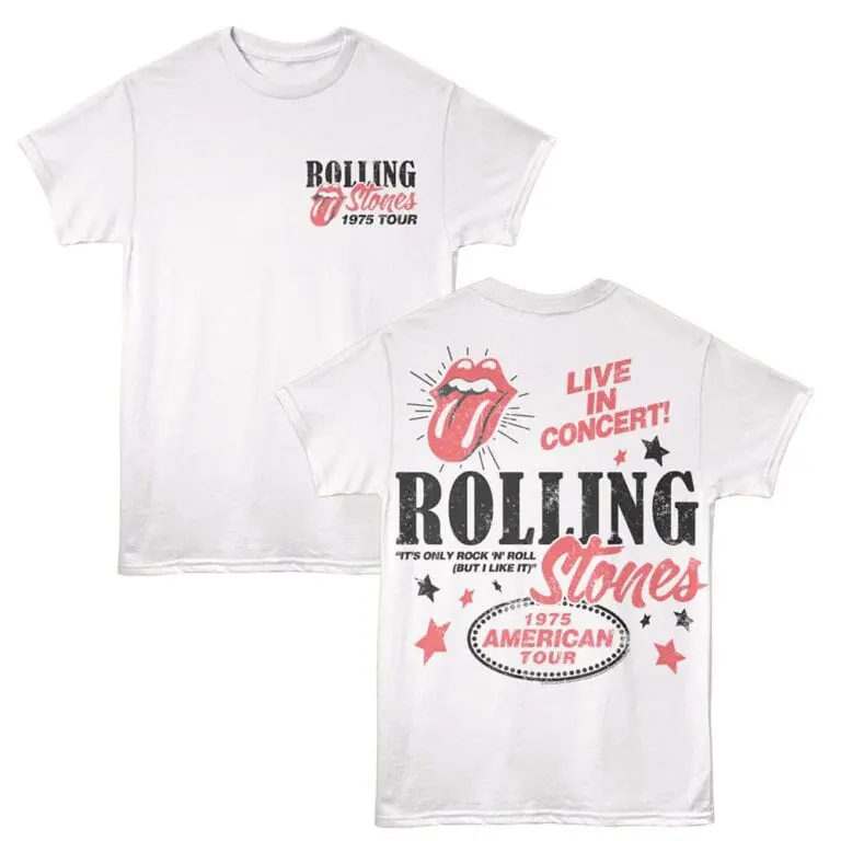 Rolling Stones 1975 American Tour Men’s T Shirt
