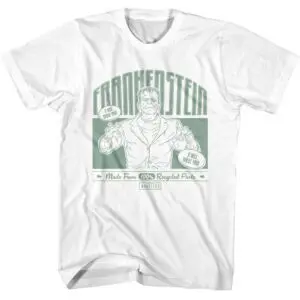 Frankenstein Made From 100% Recycled Parts Men’s T Shirt