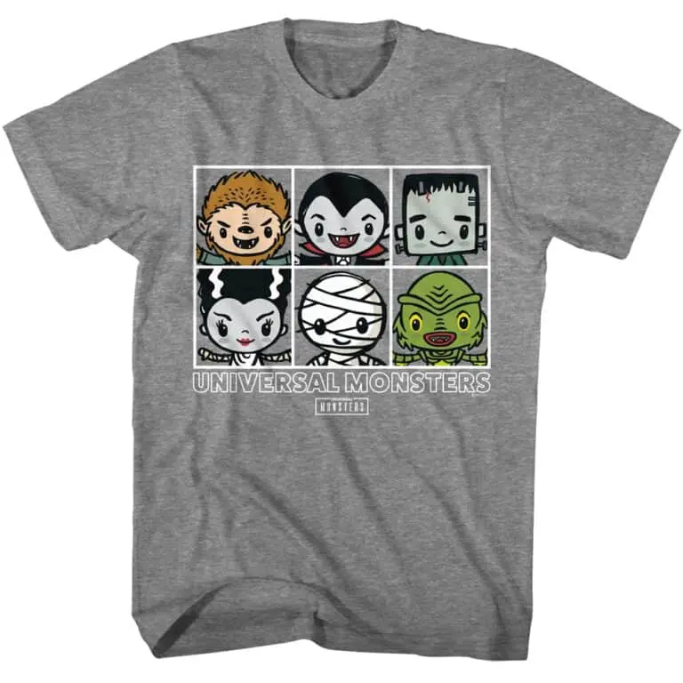 Universal Monsters Cute Villains Men’s T Shirt