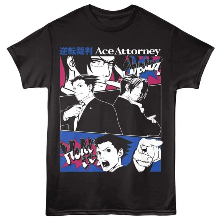 Ace Attorney Japanese Comic Strip Men's T Shirt