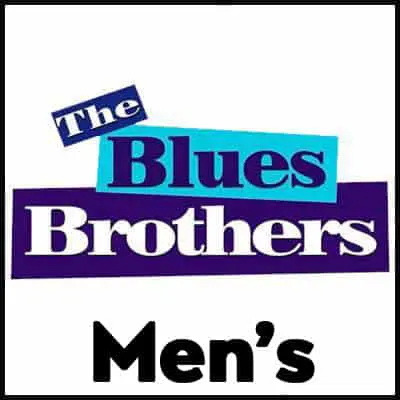 Vibrant The Blues Brothers men's t-shirt with retro design for music fans, stylish and comfortable apparel.