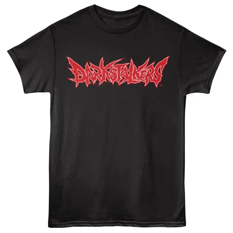 Black T-shirt with bold red "Dark Starters" graphic logo, perfect for casual wear and music enthusiasts.