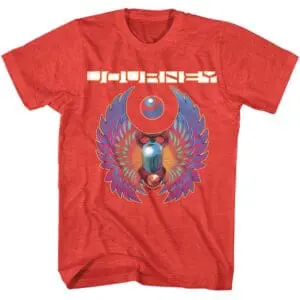 Journey Greatest Hits Men's Red T Shirt