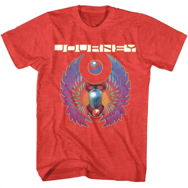 Journey Greatest Hits Men's Red T Shirt
