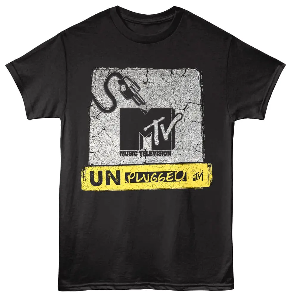 Limited edition MTV Unplugged graphic T-shirt with edgy design, perfect for music fans and streetwear enthusiasts.