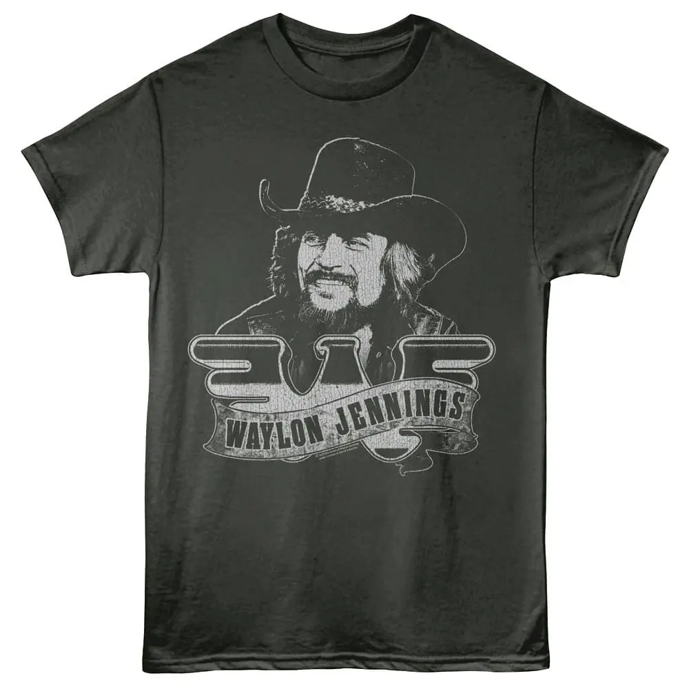 Waylon Jennings Vintage Logo Men's T Shirt