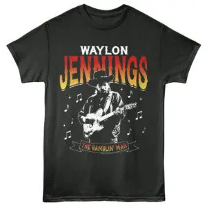 Waylon Jennings The Ramblin Man Music Men's T Shirt