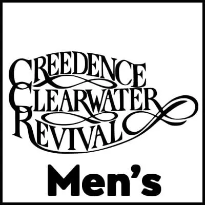 Graphic tee featuring Creedence Clearwater Revival design for men's fashion.