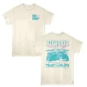 Vintage BigFoot graphic T-shirt with Midwestern 4-Wheel Drive theme.