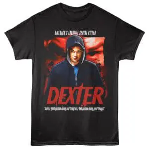 High-quality Dexter TV series quote graphic tee for fans and casual wear.