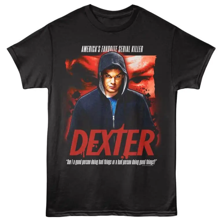 High-quality Dexter TV series quote graphic tee for fans and casual wear.