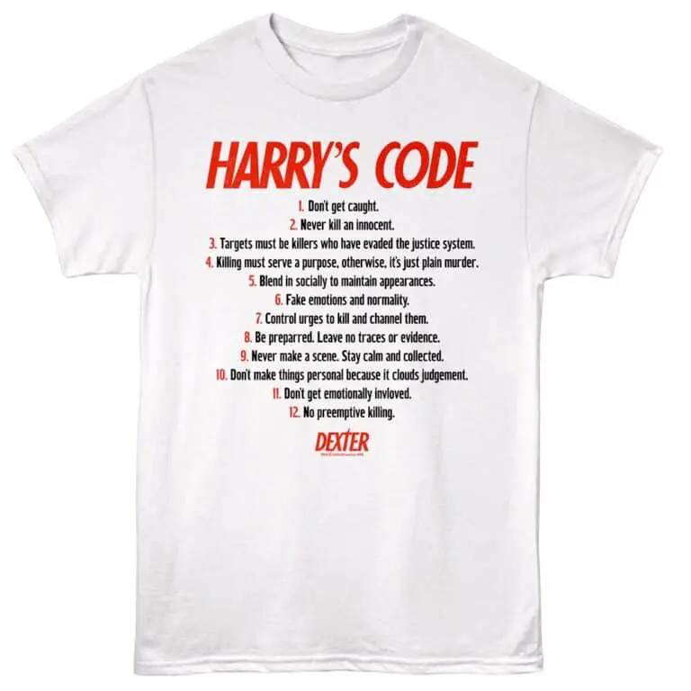 Humorous Harry Potter-inspired quote on graphic tee, perfect for fans of Dexter.