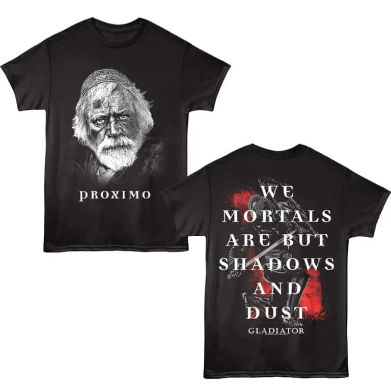 High-quality black graphic T-shirt featuring a detailed portrait and bold quote, ideal for casual wear and pop culture fans.