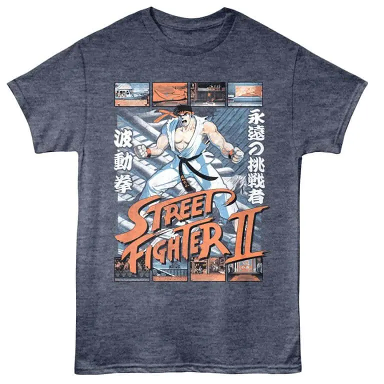 Street Fighter Ryu Stage Select Men's T Shirt