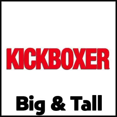 Bold "Kickboxer Big & Tall" shirt for larger sizes, perfect for martial arts enthusiasts and gym lovers.
