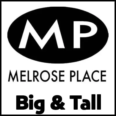 Bold "Big & Tall" T-shirt for Melrose Place fans, comfortable and stylish, perfect for casual wear.