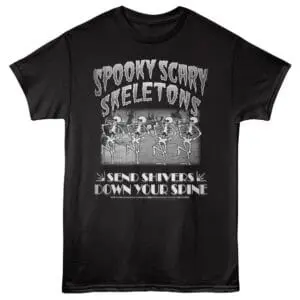 Fun Halloween skeleton dance shirt with humorous phrase, perfect for spooky season celebrations.