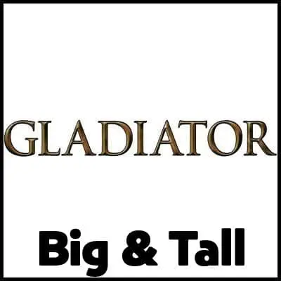 Bold gladiator-inspired t-shirt for big and tall men, stylish and comfortable. Perfect for fans of strength and resilience.