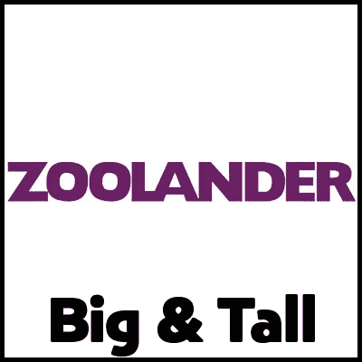 Bright purple Zoolander Big & Tall T-shirt, bold logo design for fans of fashion humor and statement apparel.